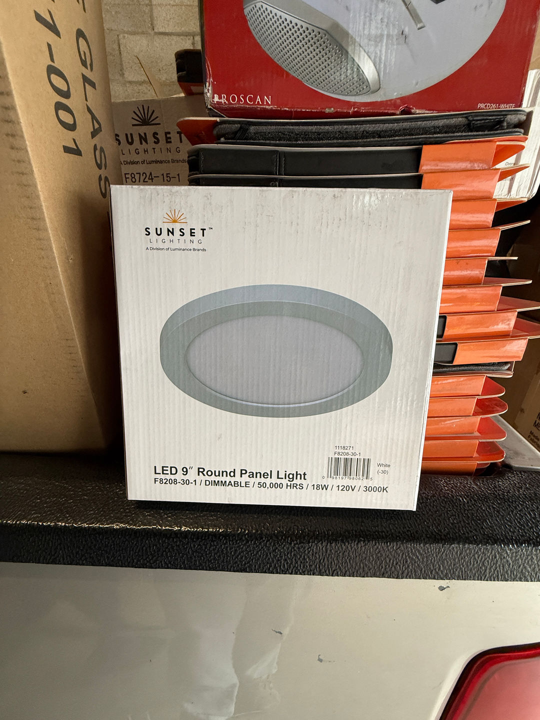 Sunset Lighting F8208-30-1 LED 9" Round Panel Light