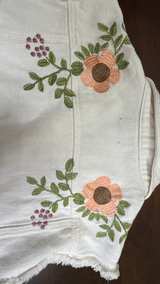 POL Embroidered Distressed Denim Vest medium - Image 7