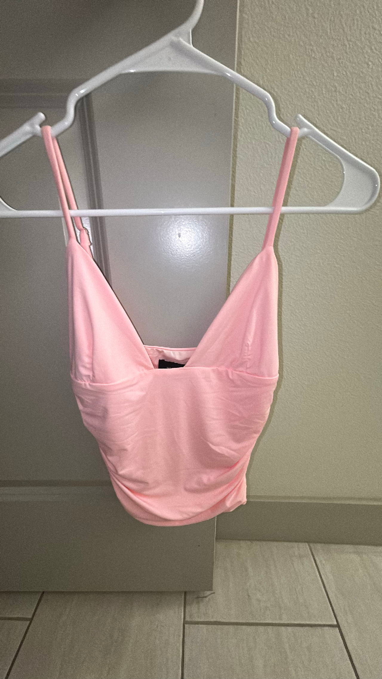 Pink Spaghetti Strap Top