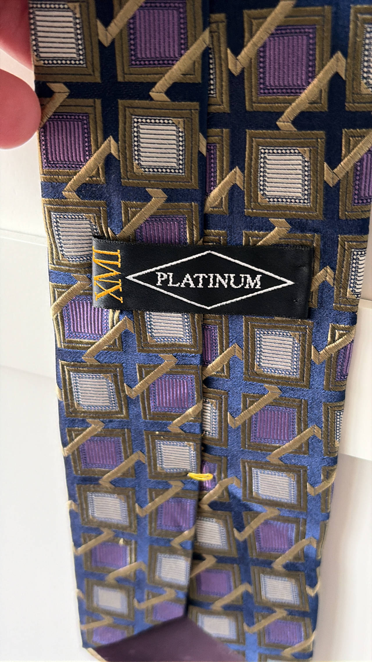 XMI Platinum Silk Tie