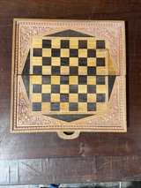 Vintage Hand-Carved Wooden Tribal Chess Set - Image 8