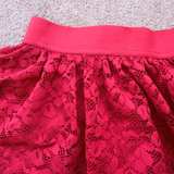Disney Skirt Skort Girls Size 3T Lace Red Shorts  - Image 2