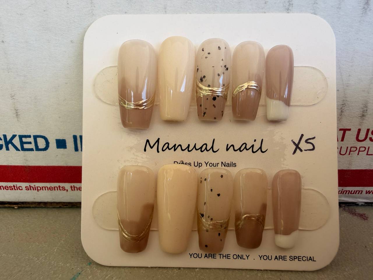 Manual Nail Handmade Press-On Nails XS