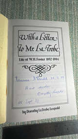 With a Letter to Mr. La Trobe: Life of W.H. Foster 1852-1894 - Image 2