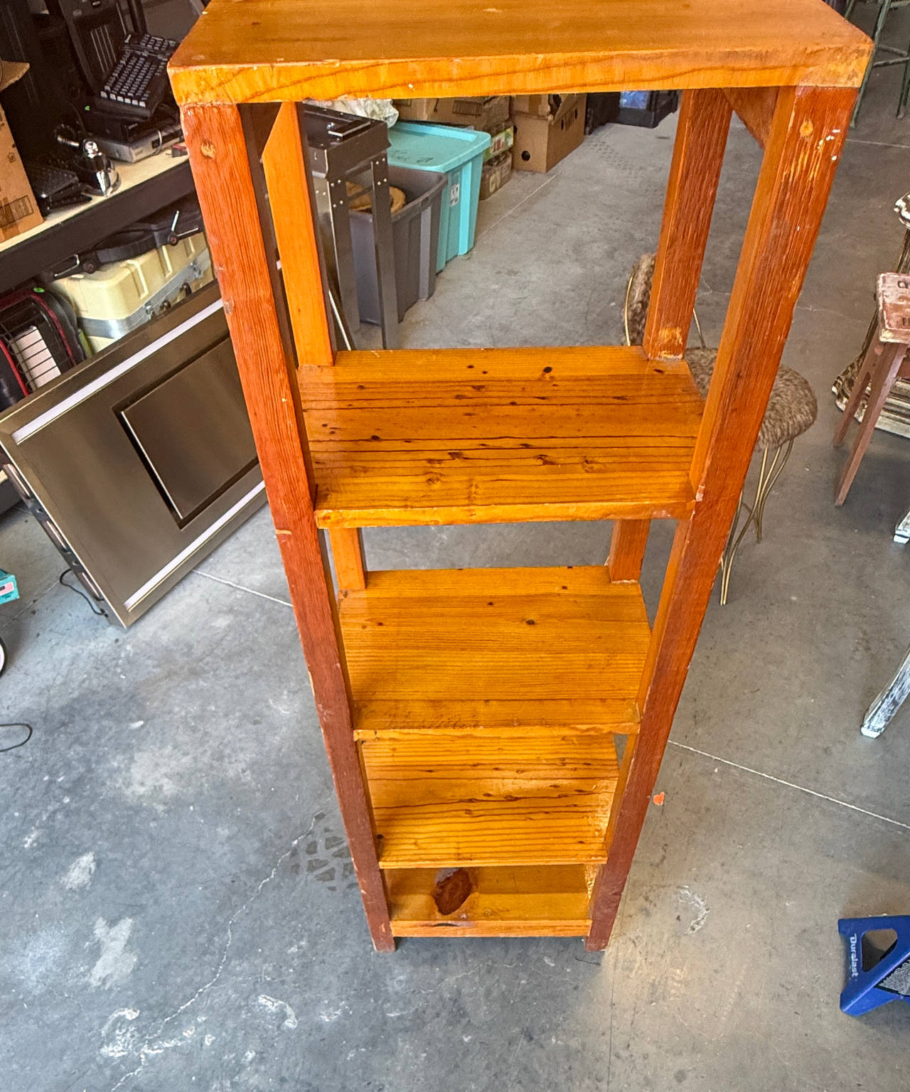 5-Tier Solid Wood Shelving Unit