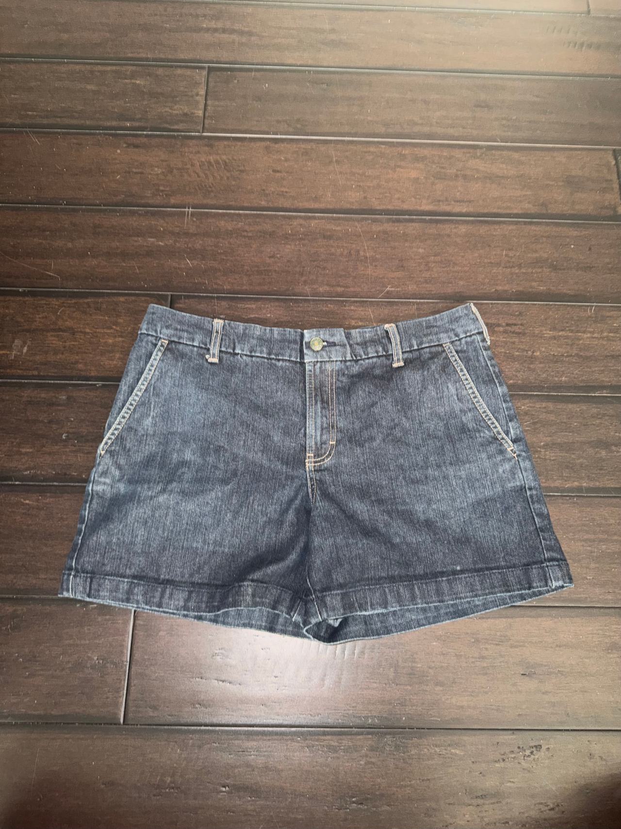 TOMMY HILFIGER Denim Chino Shorts Size 12 Y2K Vintage
