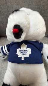 14” NHL Toronto Maple Leafs Carlton the Bear Plush Mascot - Image 6