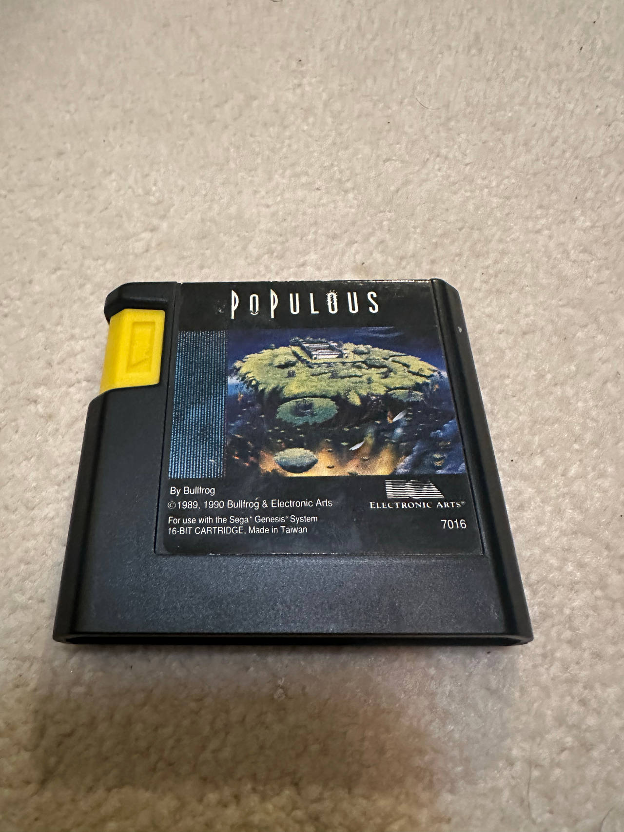 Populous (Sega Genesis, 1991) Authentic Cart Only TESTED & WORKING