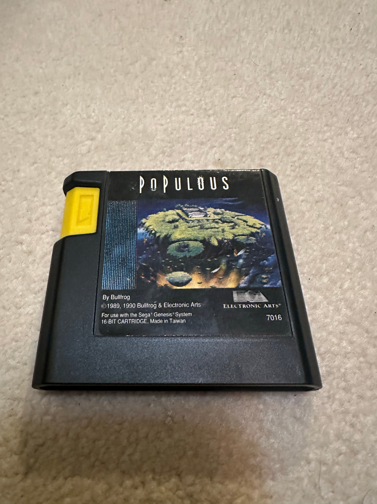 Populous (Sega Genesis, 1991) Authentic Cart Only TESTED & WORKING