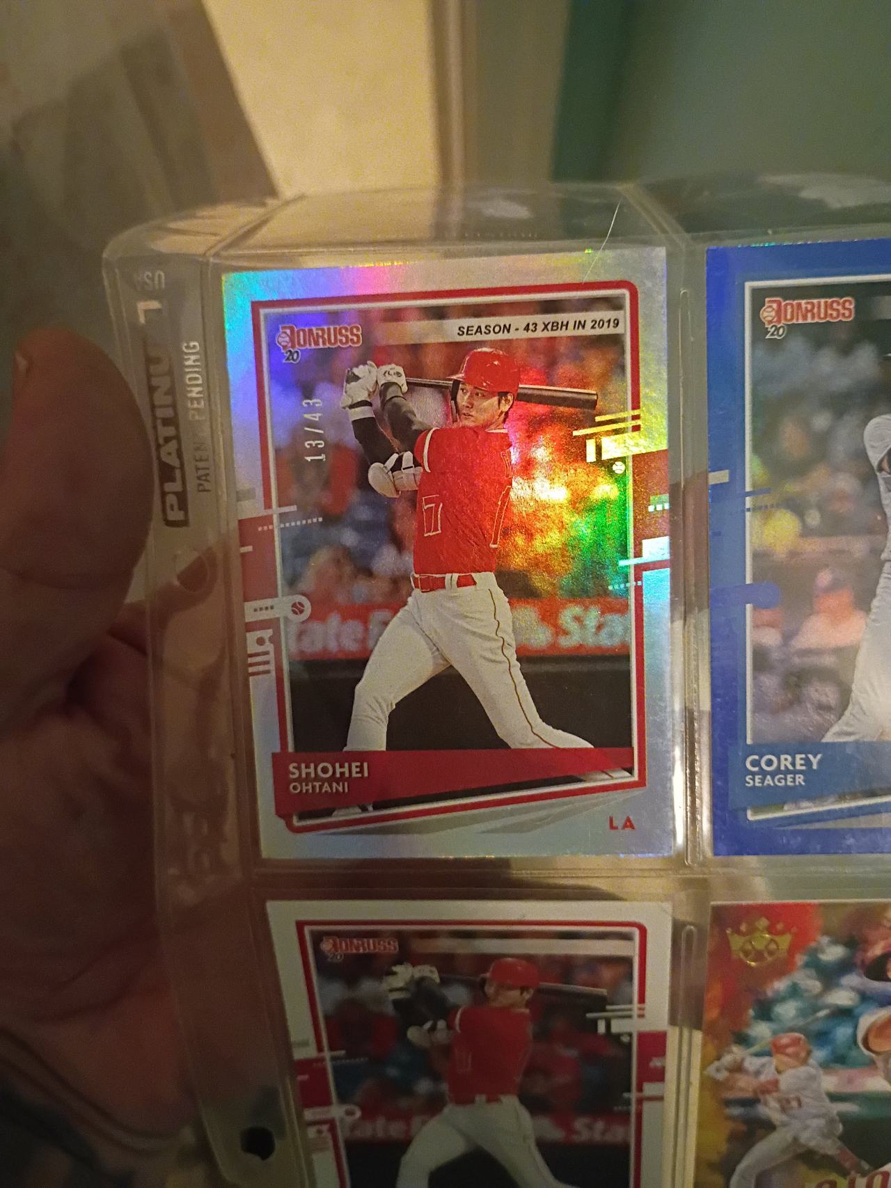 2020 Donruss Shohei Ohtani Holo Laser #111 Serial Numbered 13/43