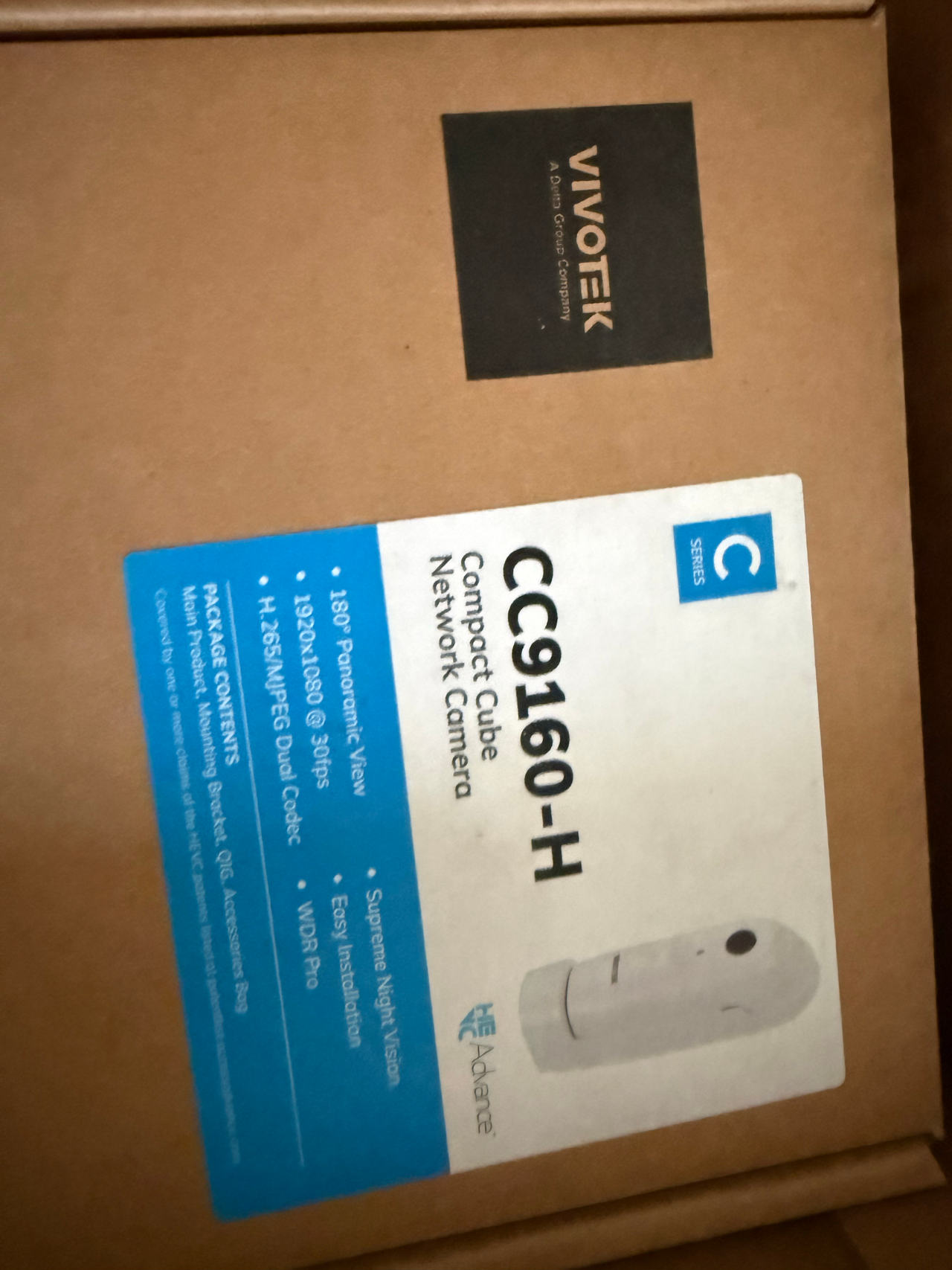 Vivotek CC9160-H Compact Cube Network Camera