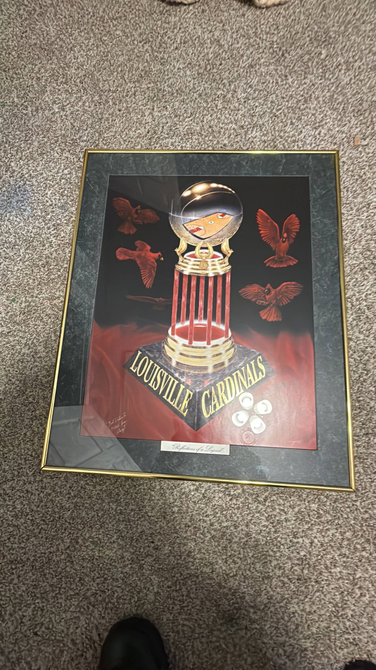 Louisville Cardinals Framed Art Print