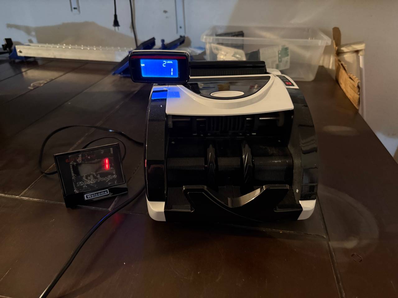 Digital Bill Counter with UV/MG Counterfeit Detection