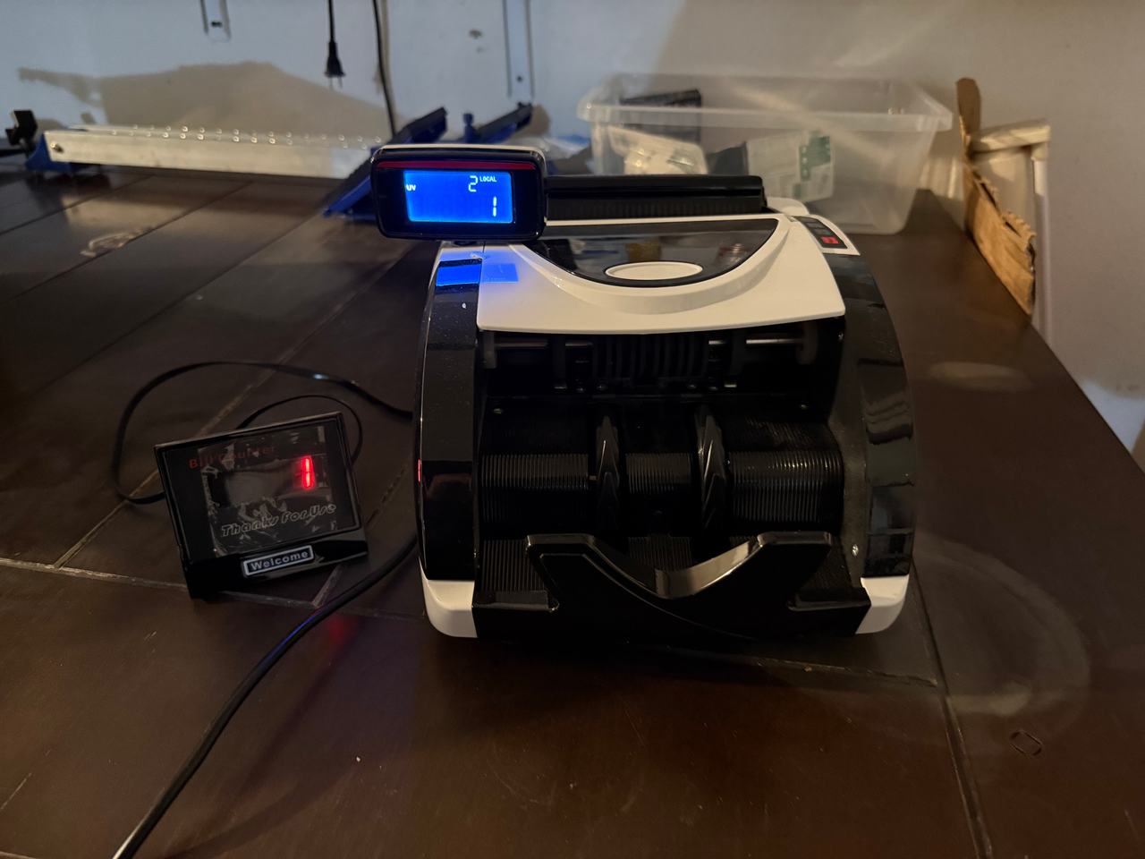 Digital Bill Counter with UV/MG Counterfeit Detection
