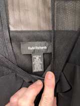 R & M Richards Black Mesh Ruffle Long Sleeve Dress women’s size 16 - Image 2