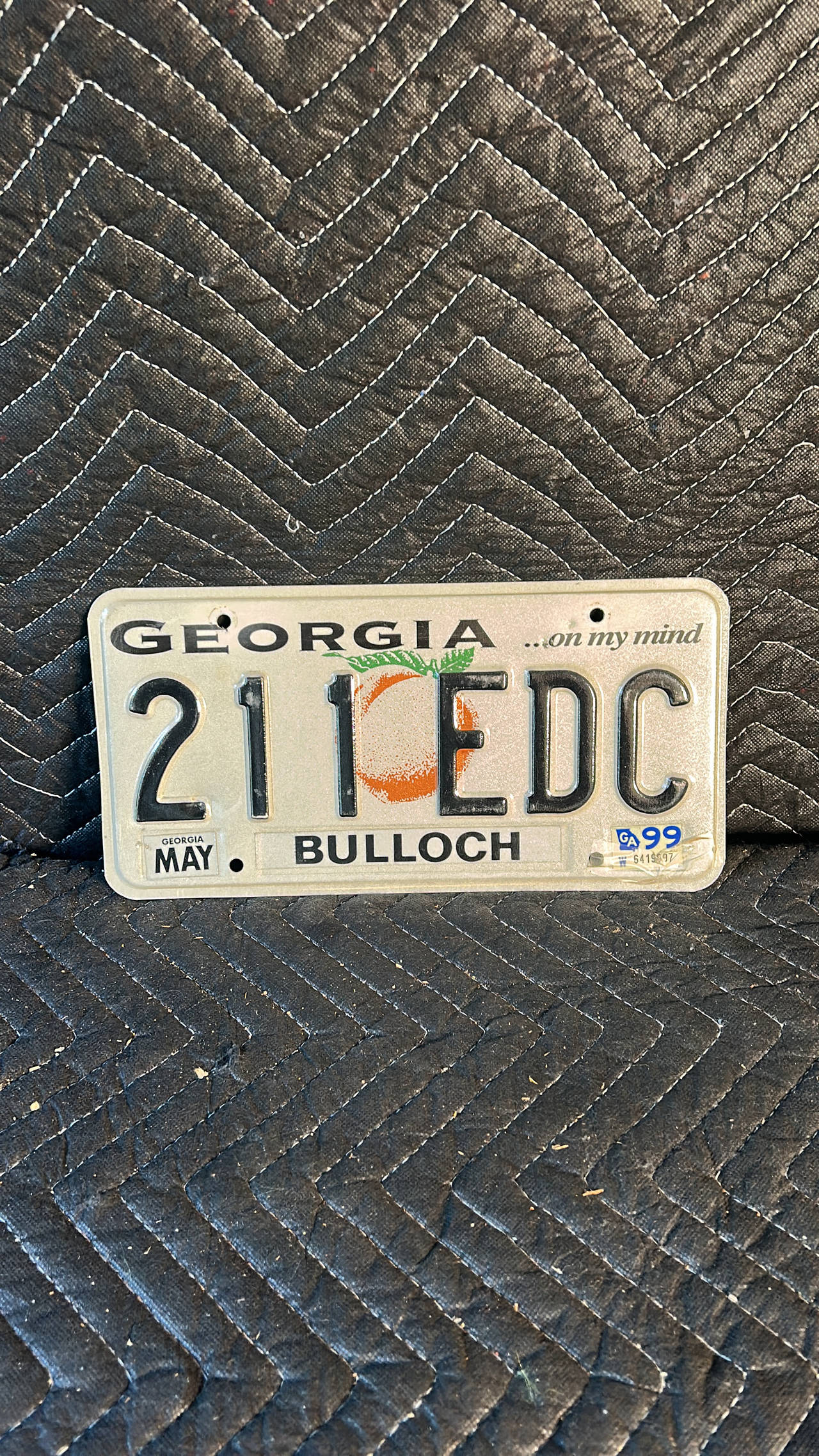 1990-1997 Georgia License Plate Bulloch County