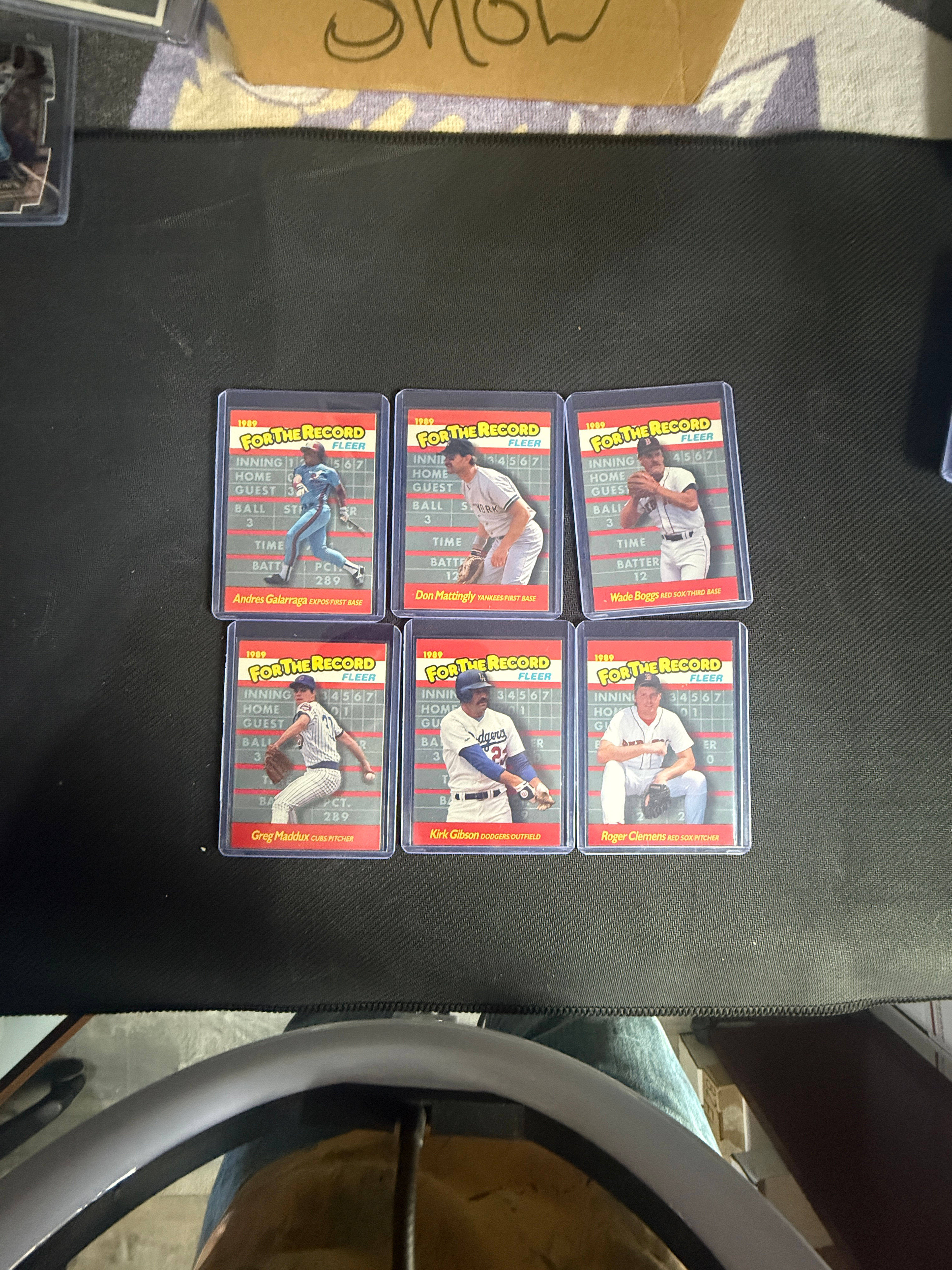 1989 Fleer For the Record Baseball Cards Lot