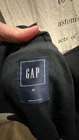 Gap cotton Moto Lamb Leather Collar Coat - Image 4