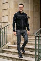 Express Men's Full-Zip Track Jacket with Lion Logosz Medium - Image 4