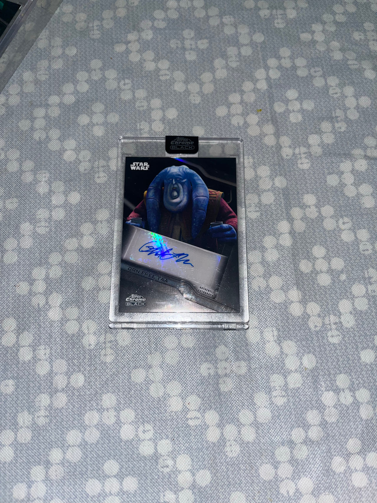 Star Wars Chrome Black Autograph Card