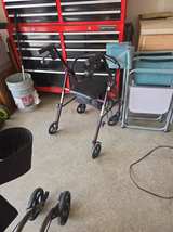 Drive Medical 4-Wheel Rollator Walker with Seat - Image 2