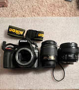 Nikon D3400 DSLR Camera with 18-55mm and 50mm Lenses - Image 1