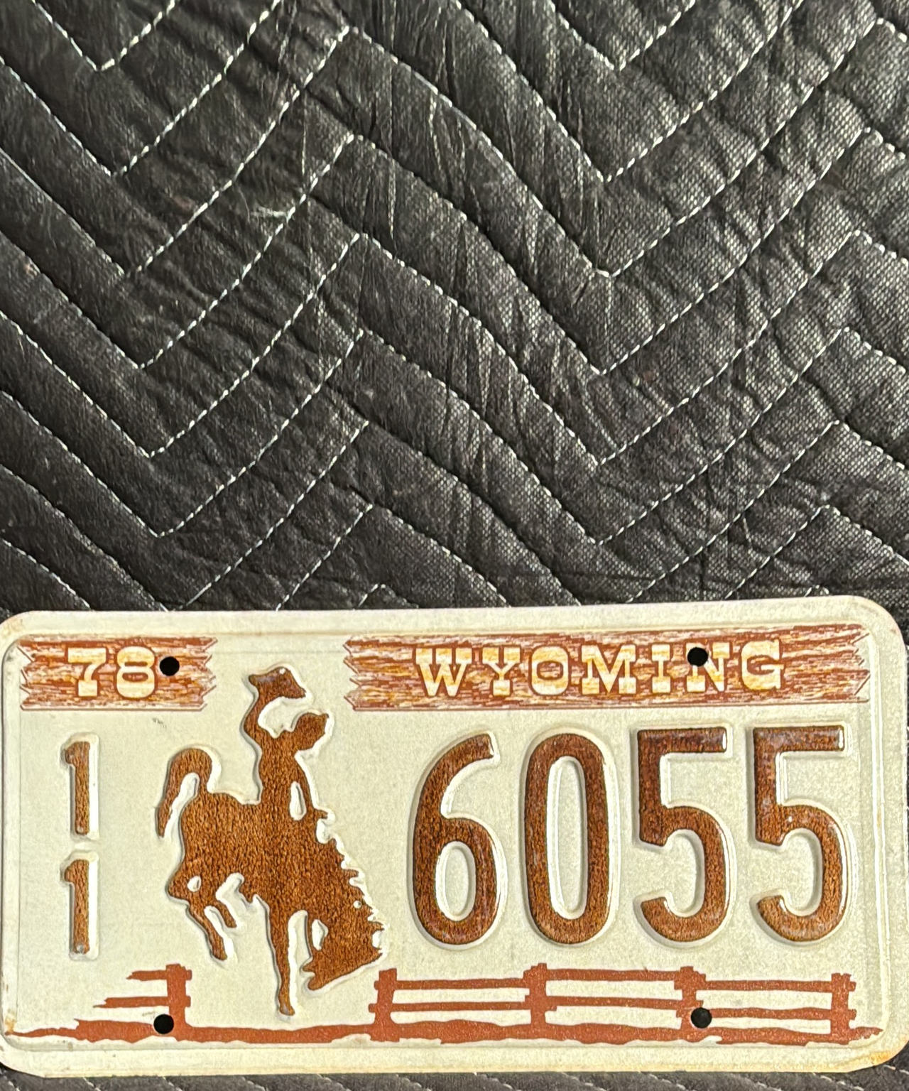 1978 Wyoming License Plate