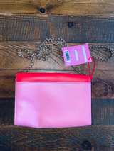Juicy Couture Pink Crossbody Purse with Gold Chain Strap - Image 6