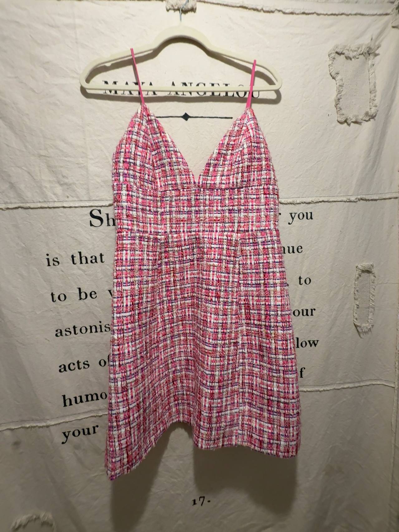 House of Harlow 1960 Pink Tweed Mini Dress