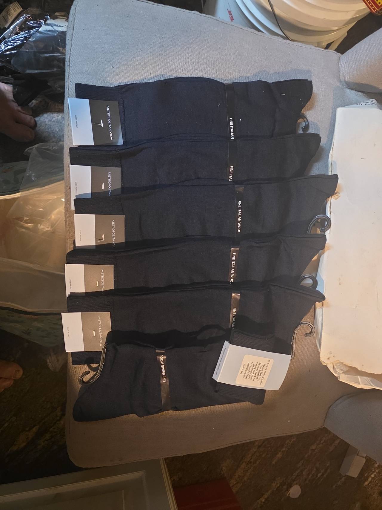 Metropolitan View Fine Italian Wool Dress Socks