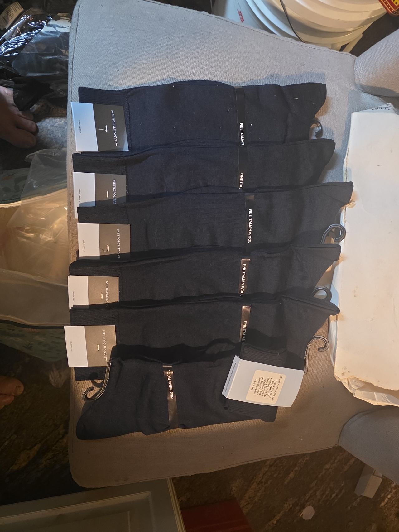 Metropolitan View Fine Italian Wool Dress Socks