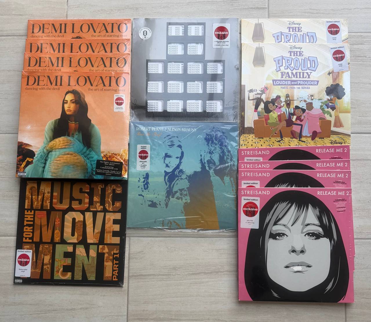 Vinyl Record Lot 13 SEALED Target Exclusives – Demi Lovato, Streisand, More