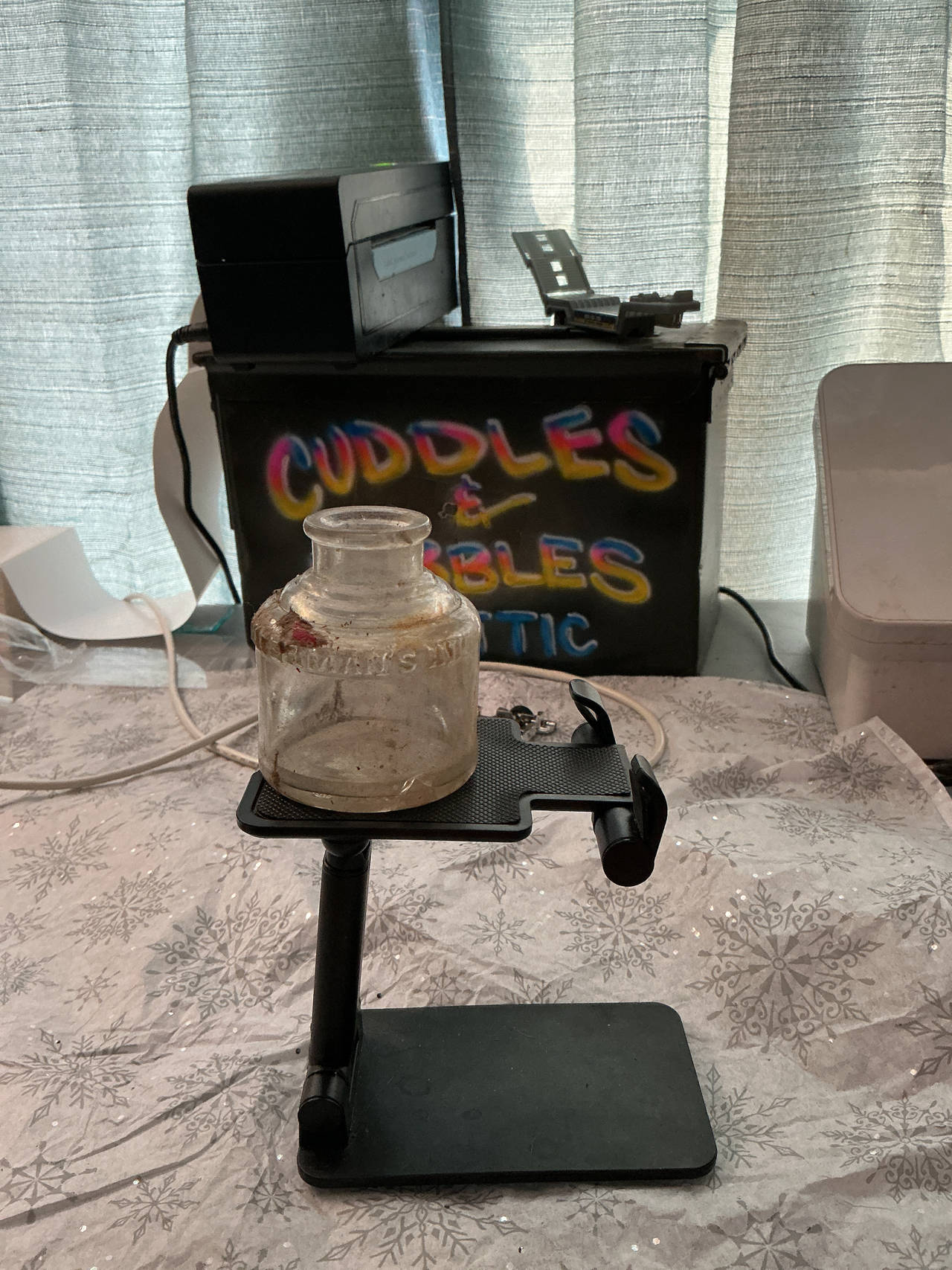 Higgins Vintage Glass Ink Bottle