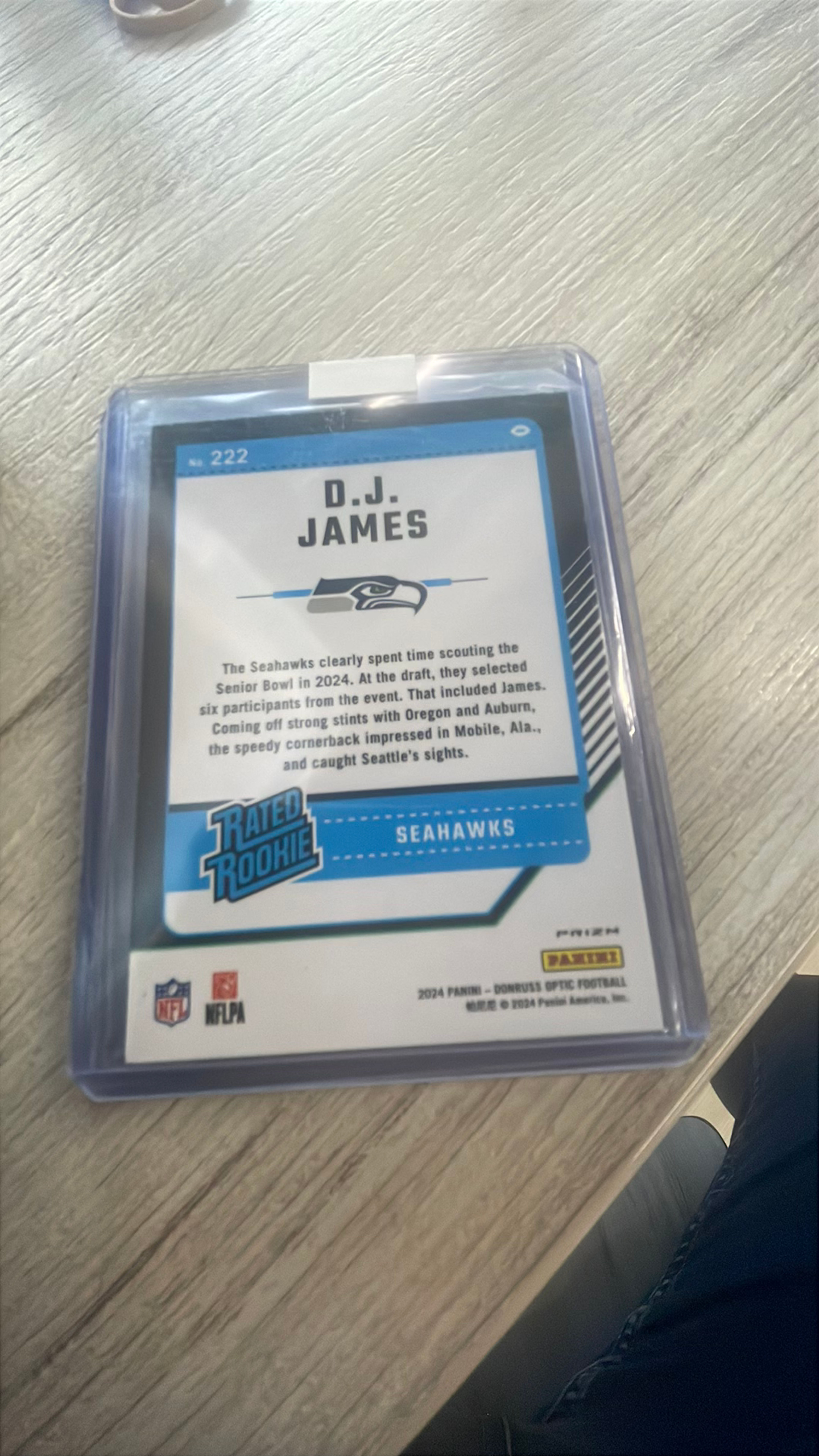 Panini 2024 Donruss Optic D.J. James Rookie Card - Image 2