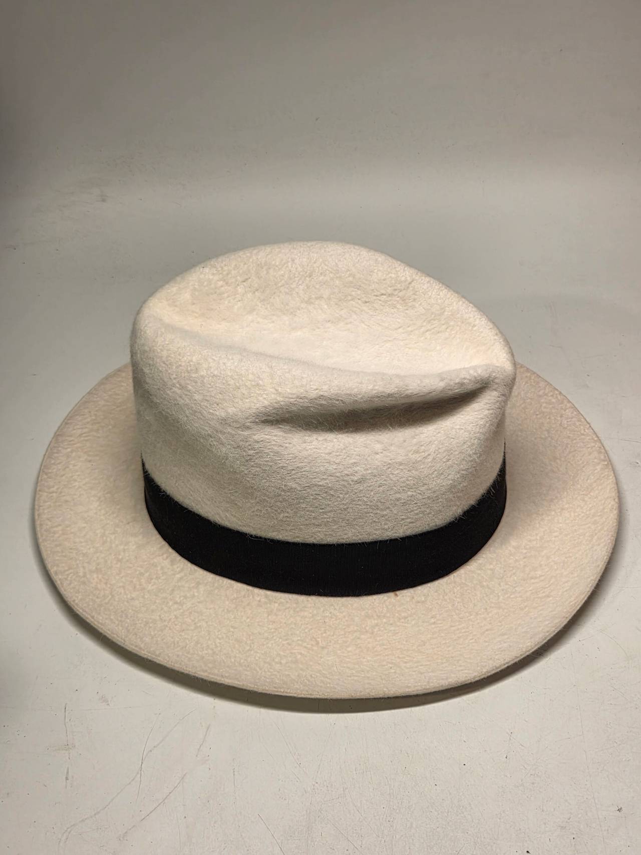 Stetson Wool Felt Fedora Hat with Feather