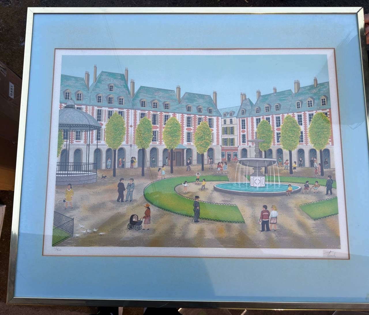 Pair of Faneh Signed Limited Edition Lithographs #44/200 Framed 27 x 33in