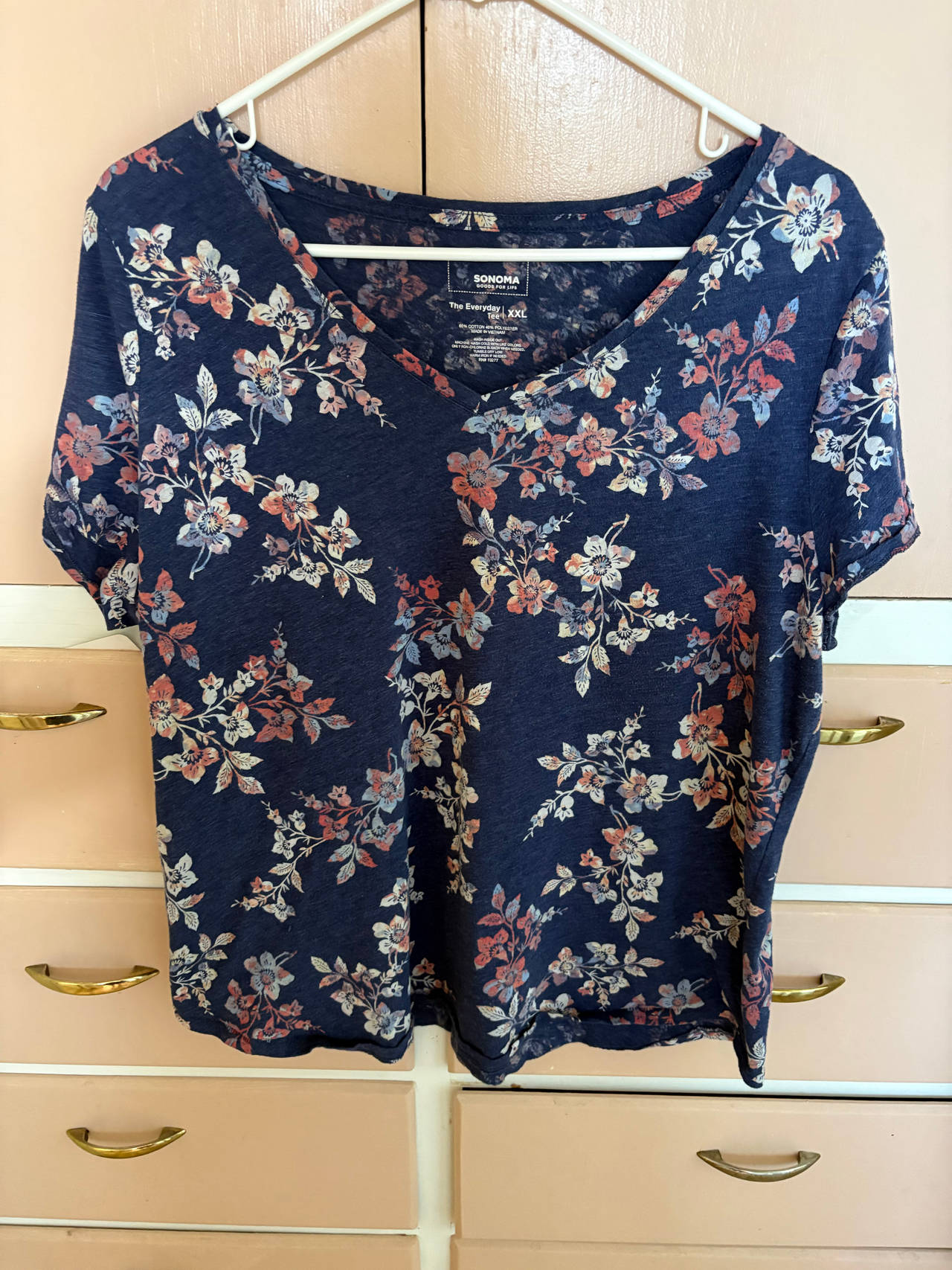 Sonoma Goods for Life The Everyday Tee Floral V-Neck