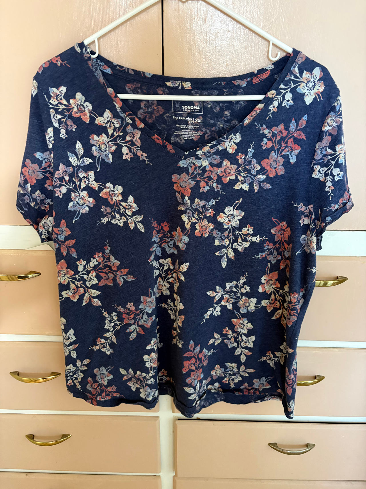 Sonoma Goods for Life The Everyday Tee Floral V-Neck
