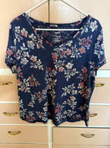 Sonoma Goods for Life The Everyday Tee Floral V-Neck - Image 1