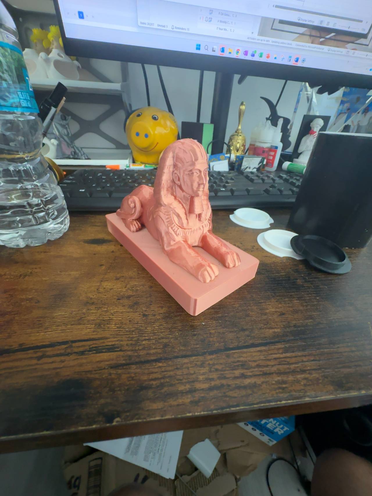 Archania Workshop Lion Statue Terracotta