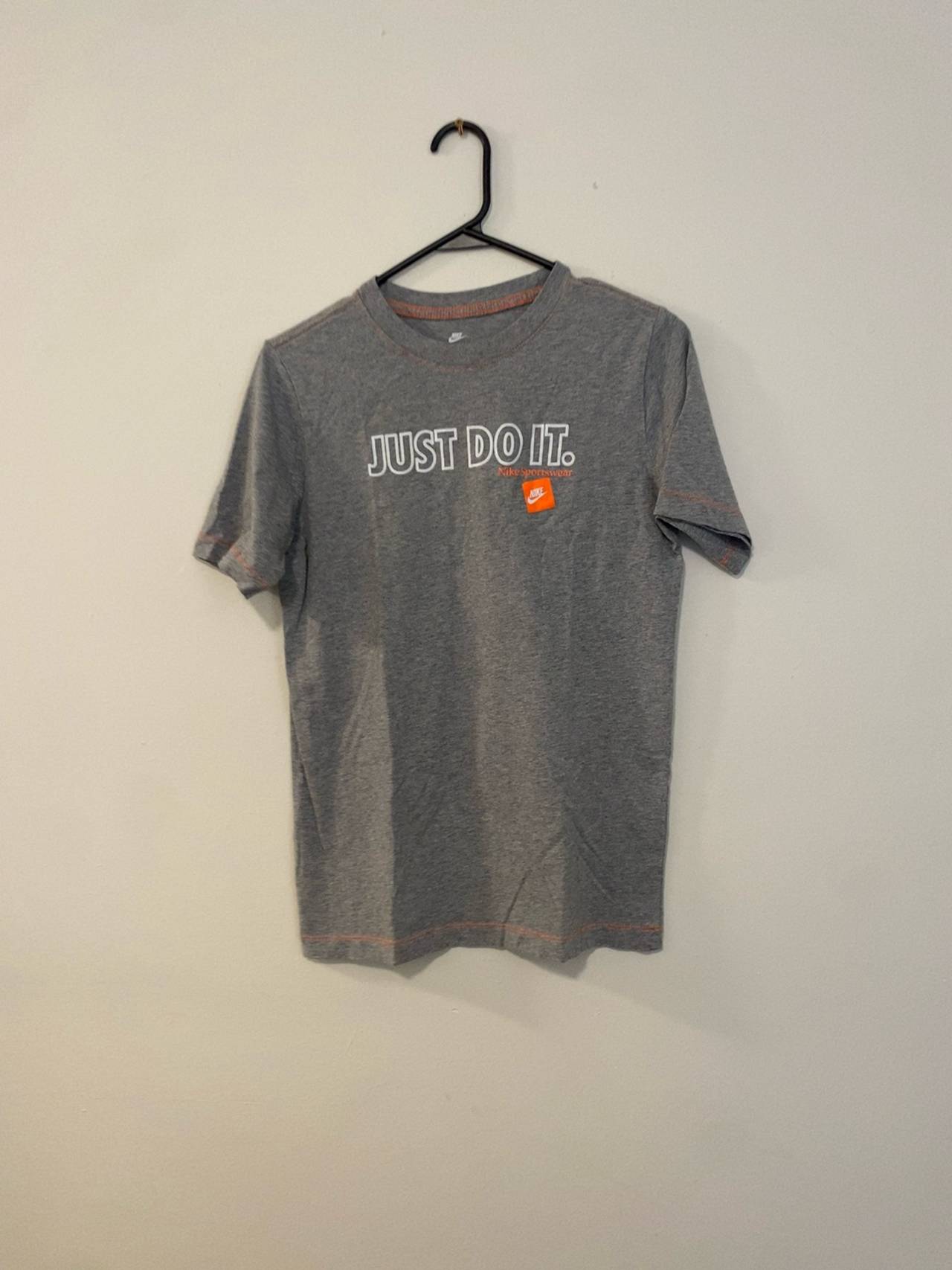 Nike Just Do It Box Logo T-Shirt Gray