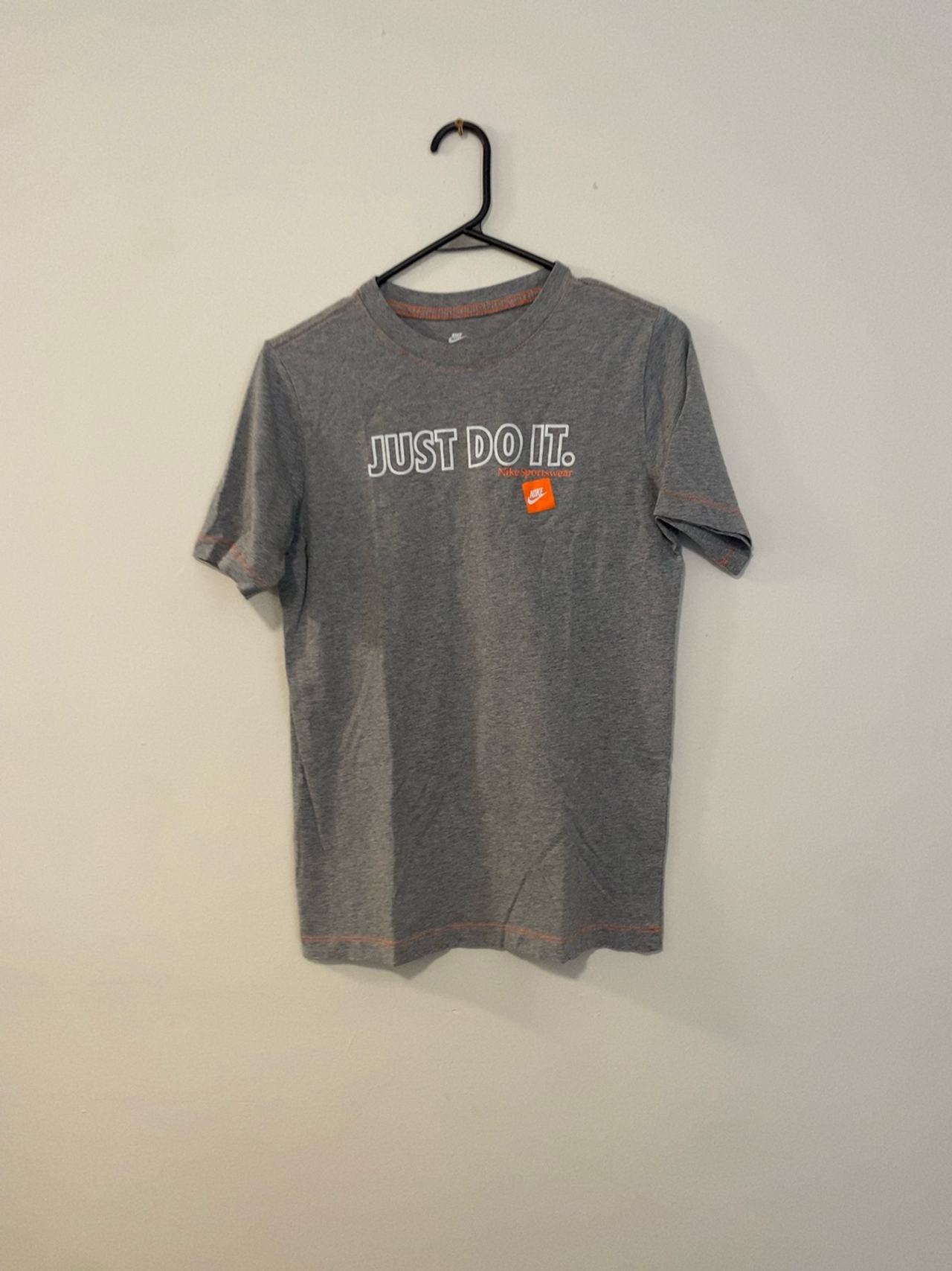 Nike Just Do It Box Logo T-Shirt Gray