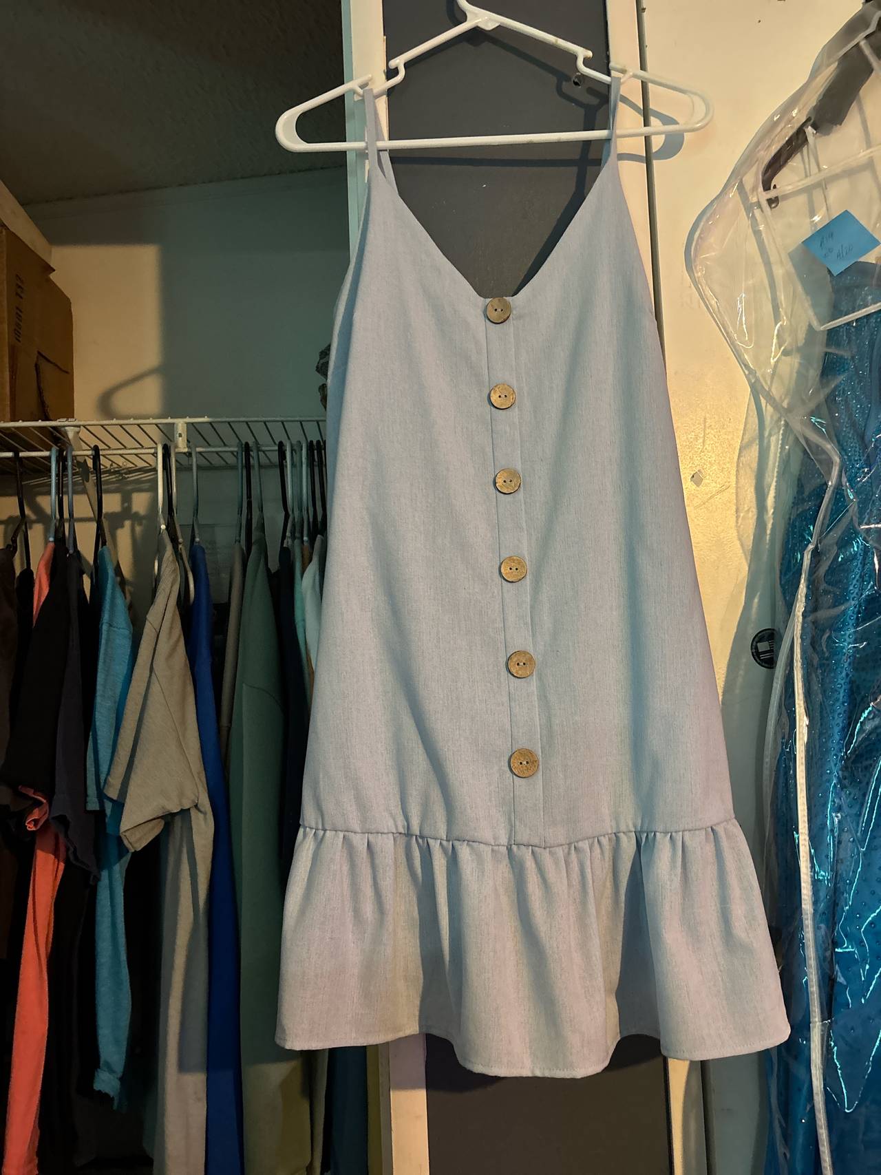 Sleeveless Button-Front Sundress