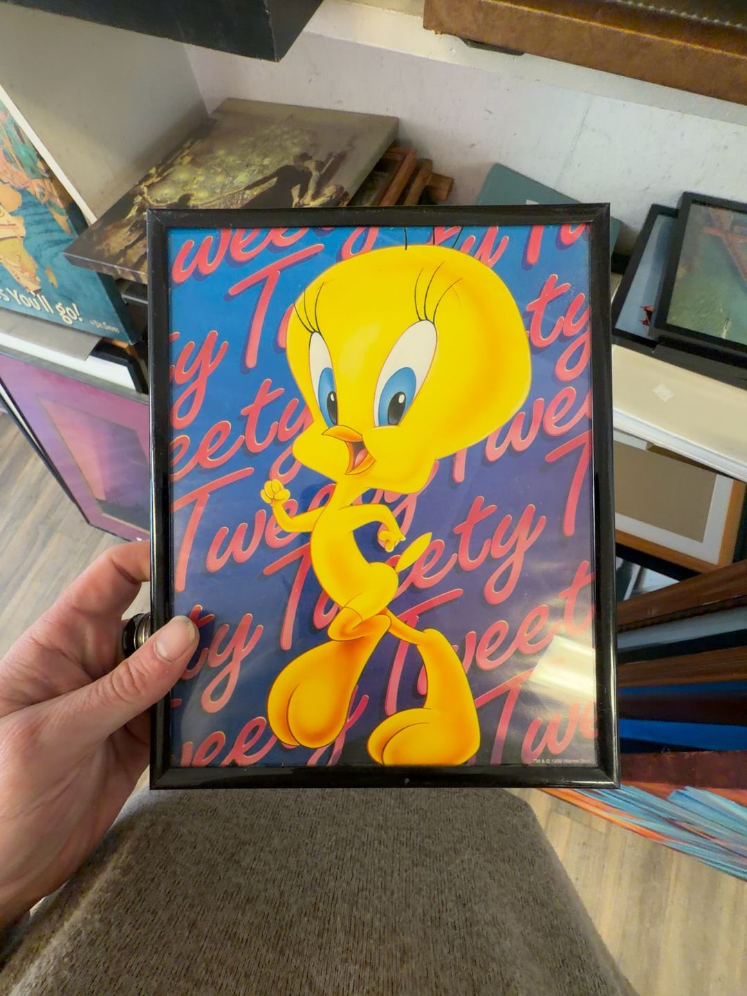 Warner Bros. Tweety Bird Framed Vintage Poster