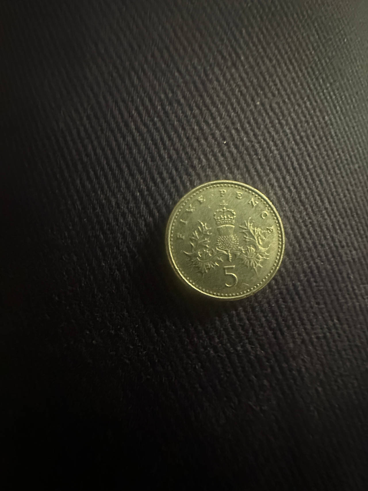 UK Five Pence Coin
