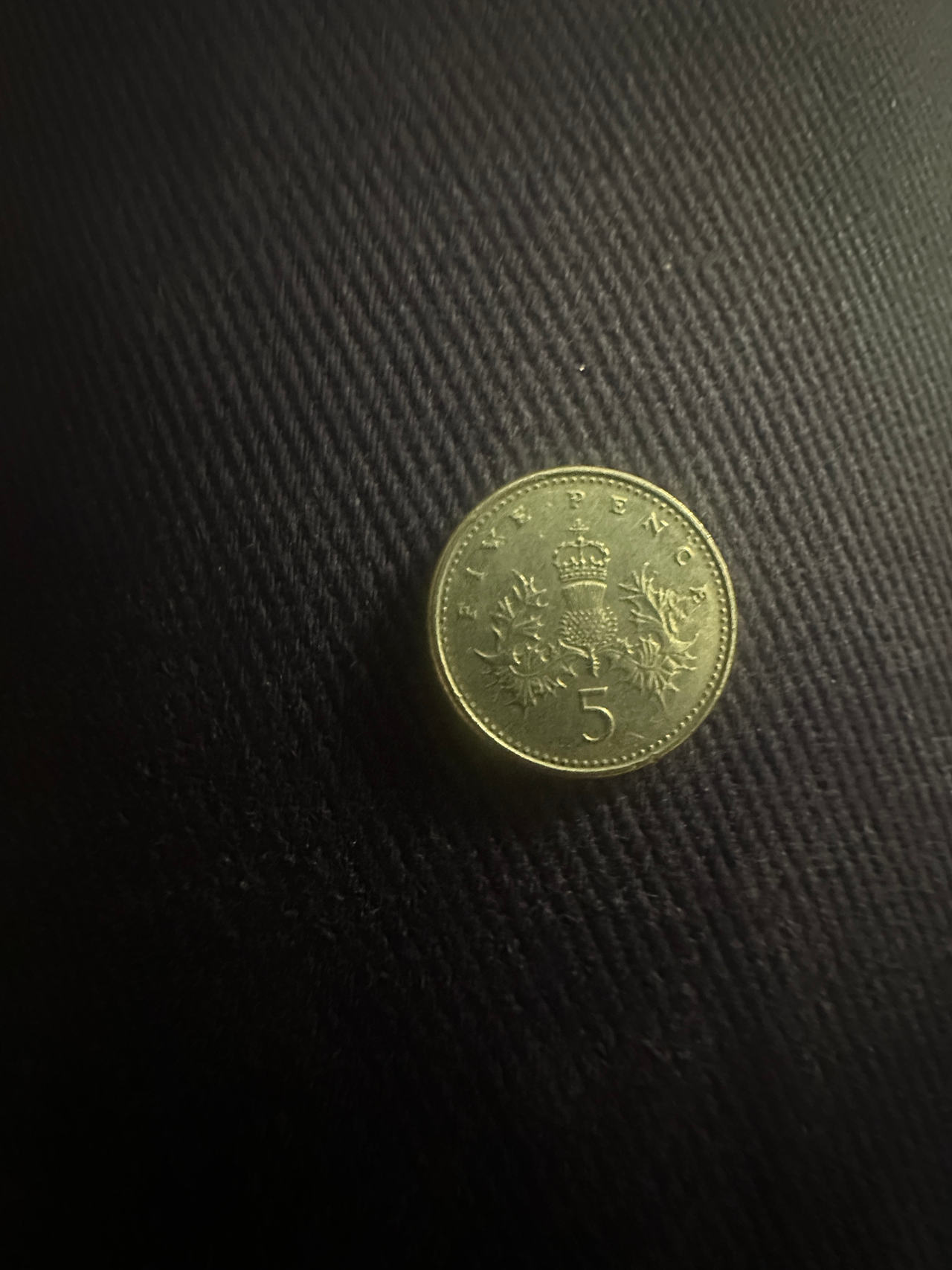 UK Five Pence Coin