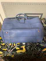 Tod's Double T Leather Top Handle Bag Blue - Image 6
