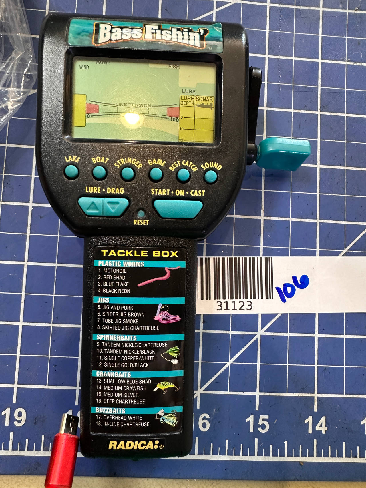Radica Bass Fishin' Handheld Electronic Game