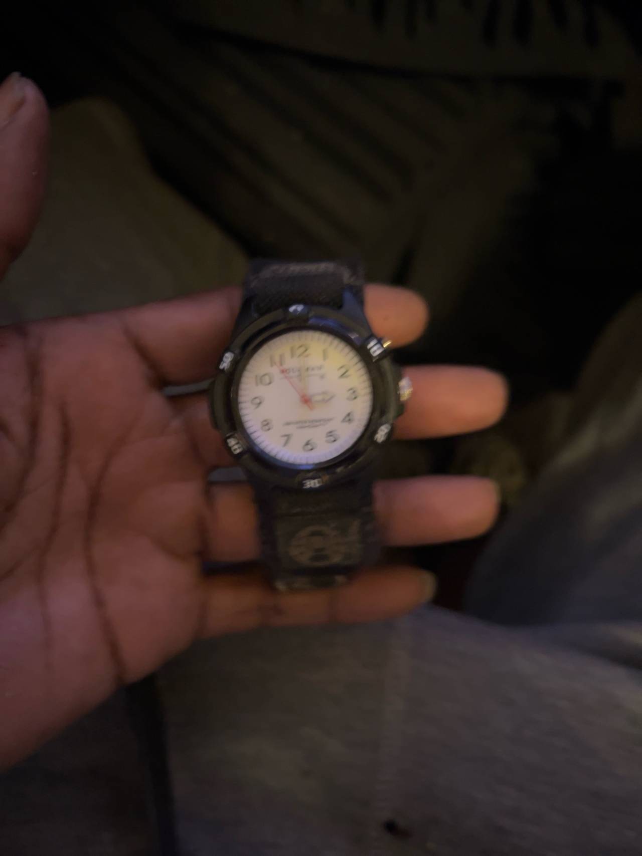 Coleman Night Sight Watch Black Green Band