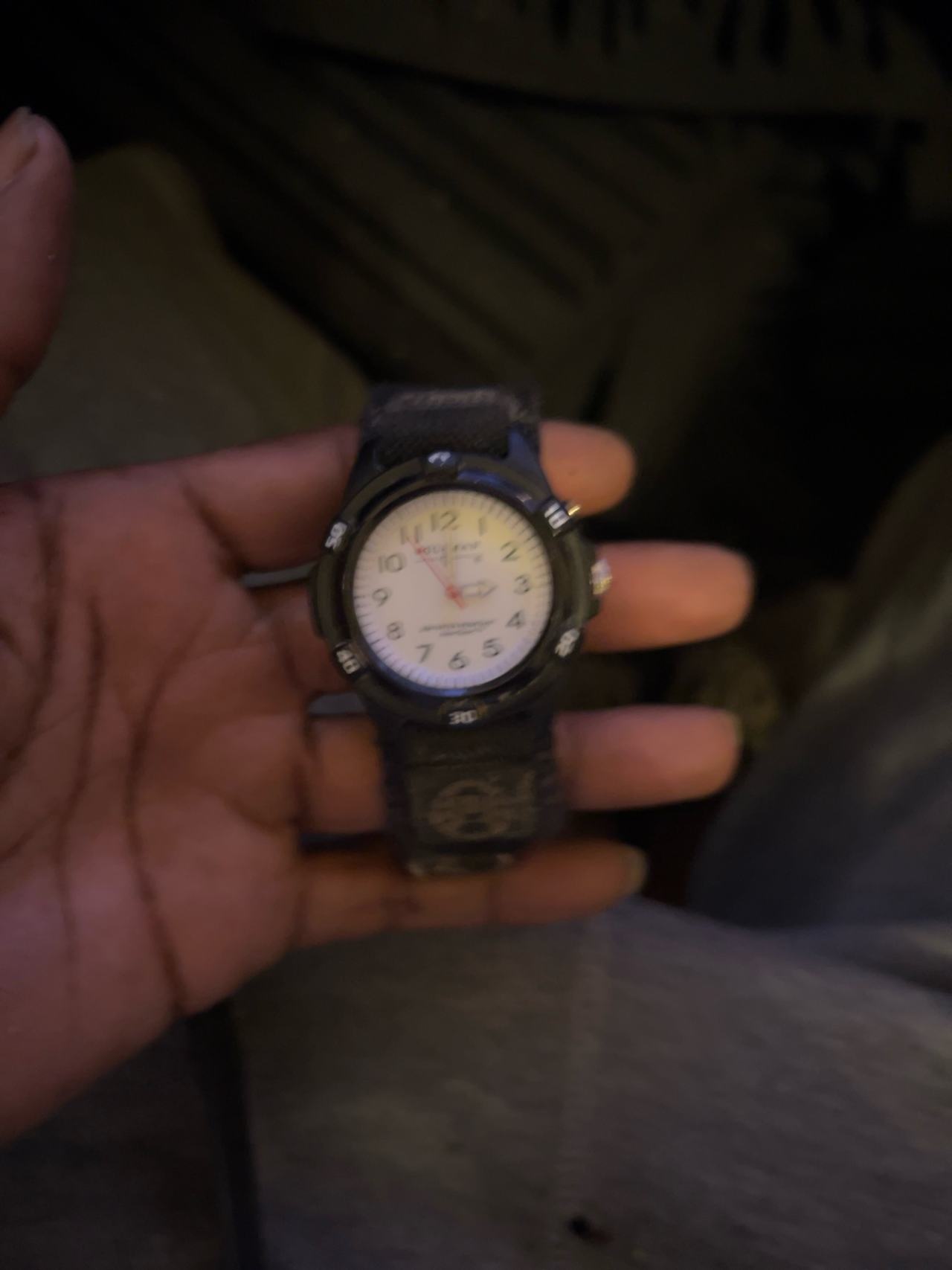 Coleman Night Sight Watch Black Green Band